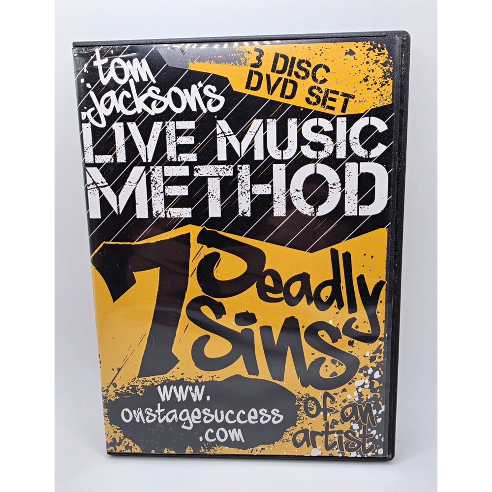 Tom Jackson's Live Music Method 7 Deadly Sins of an Artist 3 DVD Set Complete